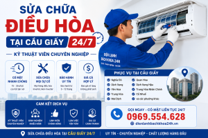 Sửa chữa điều hòa tại Cầu Giấy 24/7 - Kỹ thuật viên chuyên nghiệp